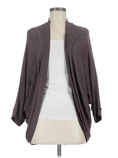 Pre-owned Michael Stars Cardigan Sweater In Gray