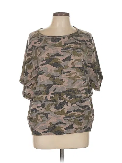 Pre-owned Michael Stars Cardigan Sweater In Green