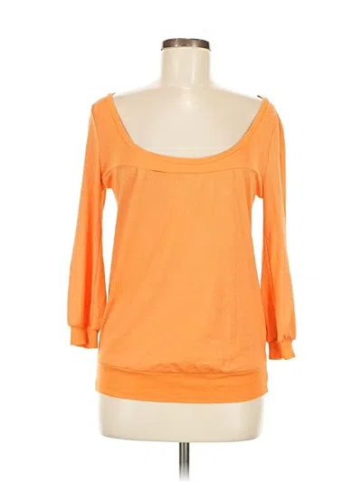 Pre-owned Michael Stars Cardigan Sweater In Orange