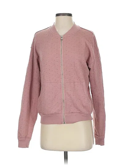 Pre-owned Michael Stars Cardigan Sweater In Pink