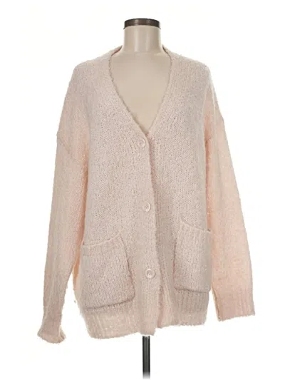 Pre-owned Michael Stars Cardigan Sweater In Pink
