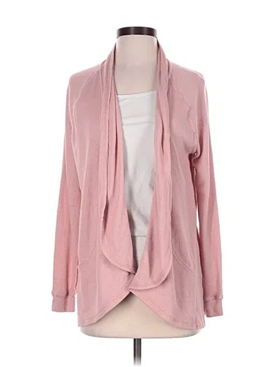 Pre-owned Michael Stars Cardigan Sweater In Pink