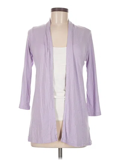 Pre-owned Michael Stars Cardigan Sweater In Purple