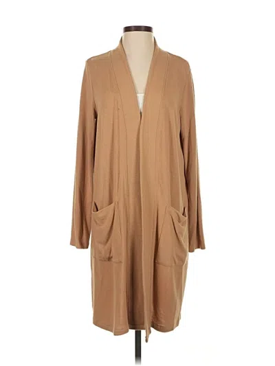 Pre-owned Michael Stars Cardigan Sweater In Tan