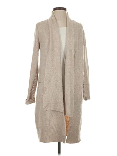 Pre-owned Michael Stars Cardigan Sweater In Tan