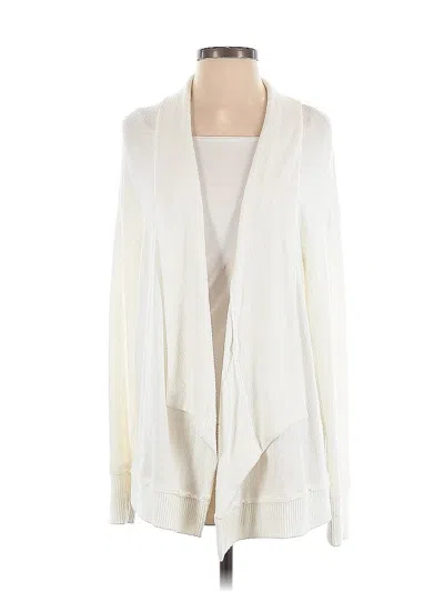 Pre-owned Michael Stars Cardigan Sweater In White