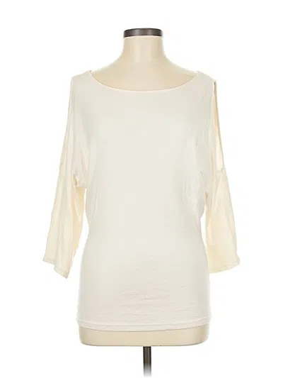 Pre-owned Michael Stars Cardigan Sweater In White