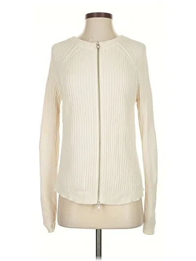 Pre-owned Michael Stars Cardigan Sweater In White