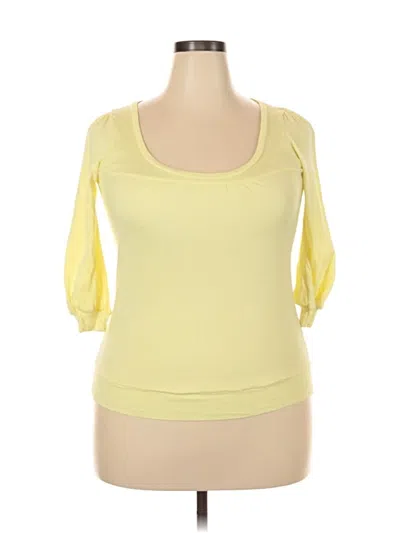Pre-owned Michael Stars Cardigan Sweater In Yellow