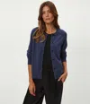 Michael Stars Caroline Cashmere Cardigan In Blue