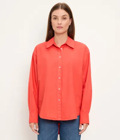 Michael Stars Carson Button Down Shirt In Blue