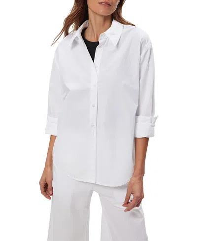 Michael Stars Carson Button Down Shirt In White