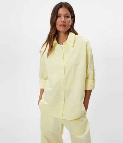 Michael Stars Carson Button Down Shirt In Yellow