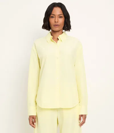 Michael Stars Carson Button Down Shirt In Yellow