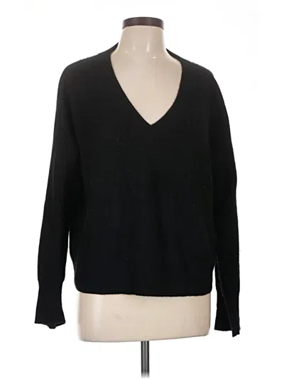 Pre-owned Michael Stars Cashmere Pullover Sweater In Black