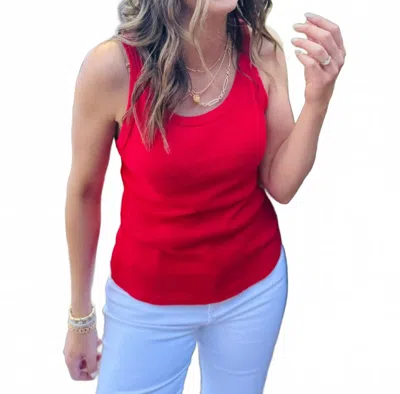 Michael Stars Cassie Cotton Tank In Rumba In Multi