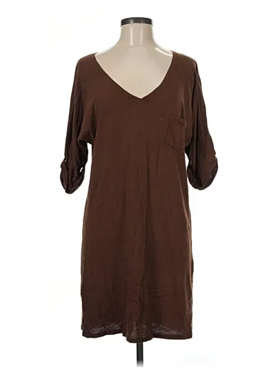 Pre-owned Michael Stars Casual Dress In Brown