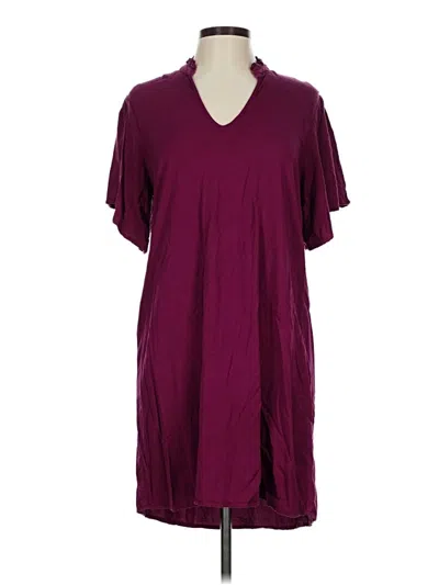 Pre-owned Michael Stars Casual Dress In Burgundy