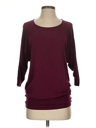 Pre-owned Michael Stars Casual Dress In Burgundy