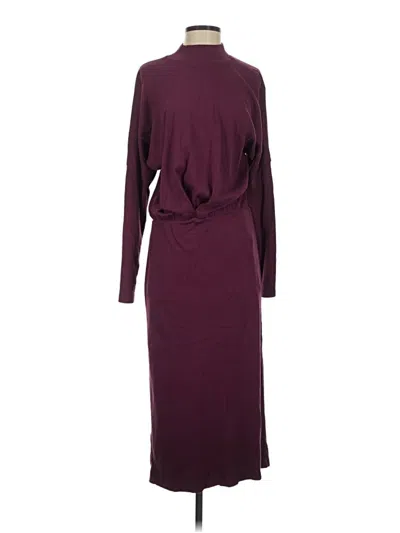 Pre-owned Michael Stars Casual Dress In Burgundy