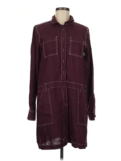 Pre-owned Michael Stars Casual Dress In Burgundy