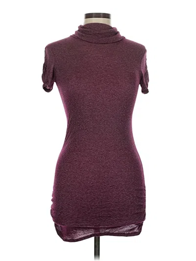Pre-owned Michael Stars Casual Dress In Burgundy