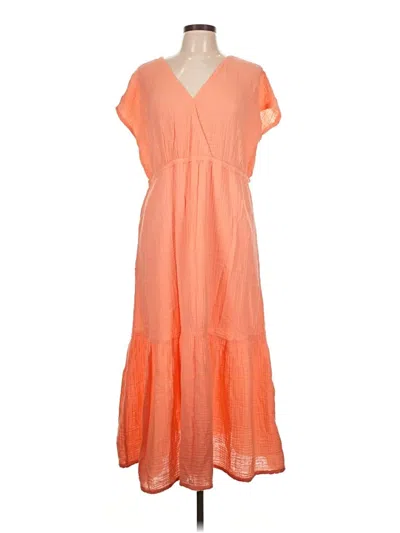 Pre-owned Michael Stars Casual Dress In Orange