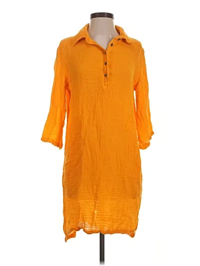 Pre-owned Michael Stars Casual Dress In Orange