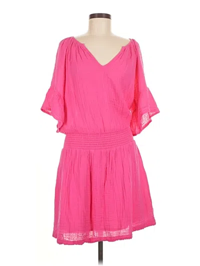 Pre-owned Michael Stars Casual Dress In Pink