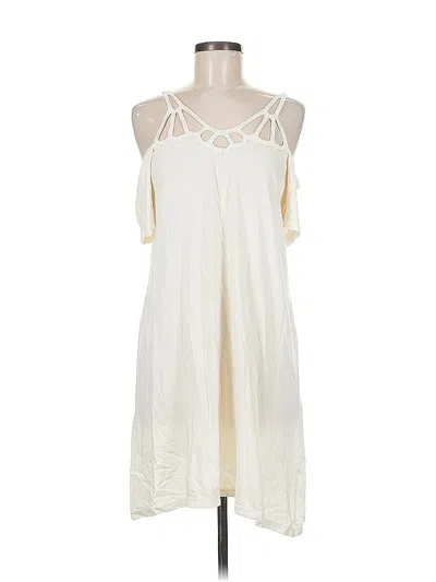 Pre-owned Michael Stars Casual Dress In White