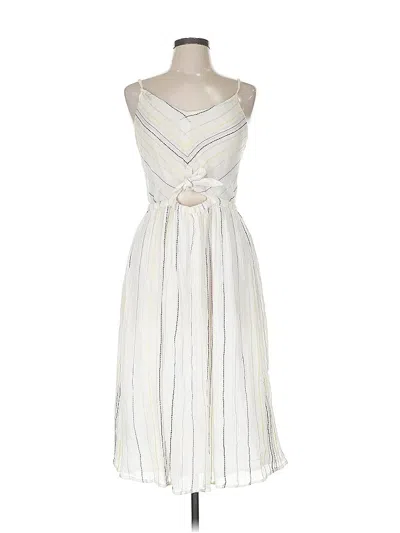 Pre-owned Michael Stars Casual Dress In White