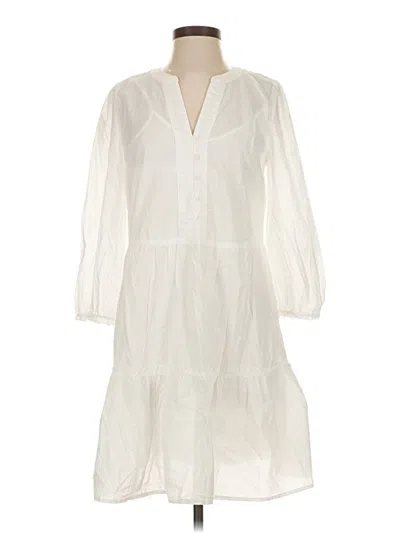 Pre-owned Michael Stars Casual Dress In White