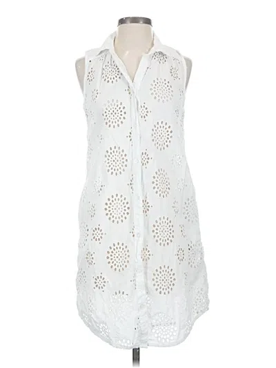 Pre-owned Michael Stars Casual Dress In White