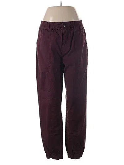Pre-owned Michael Stars Casual Pants In Burgundy