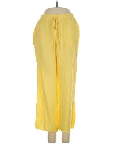 Pre-owned Michael Stars Casual Pants In Yellow