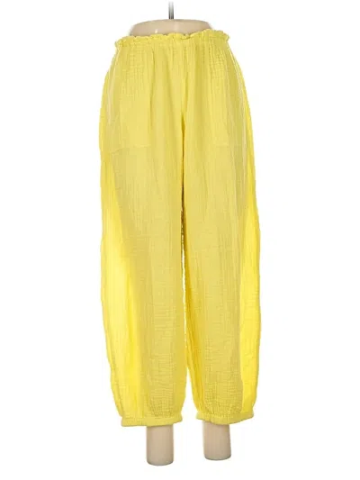 Pre-owned Michael Stars Casual Pants In Yellow