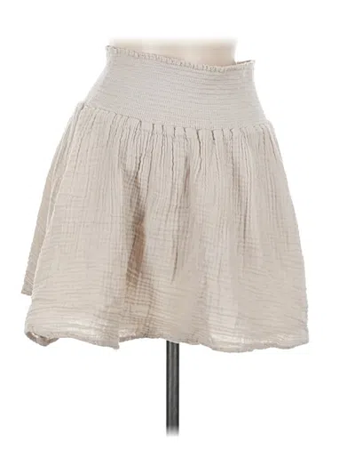 Pre-owned Michael Stars Casual Skirt In Ivory