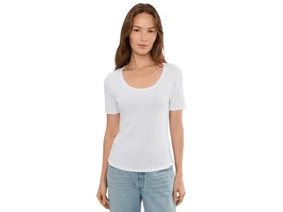 Michael Stars Cecile Crew Neck T-shirts In White