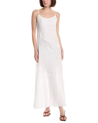 Michael Stars Cecily Patchwork Linen Midi Dress In White