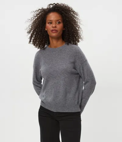 Michael Stars Celeste Crewneck Cashmere Sweater In Gray
