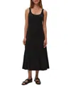 Michael Stars Celine Rib Midi Dress In Black