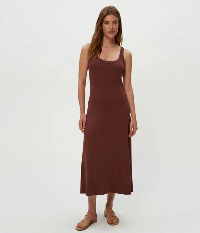 Michael Stars Celine Midi Dress In Burgundy