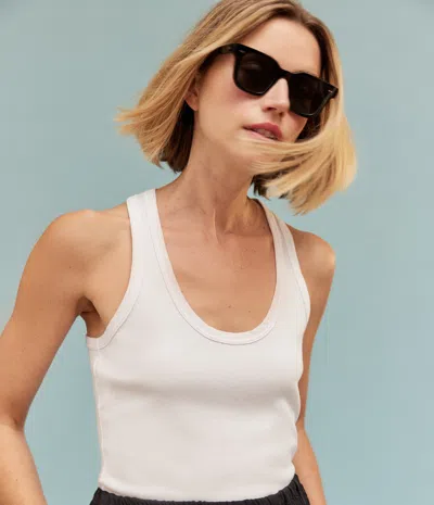 Michael Stars Cher Ribbed Scoop Neck Tank