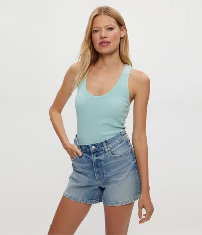 Michael Stars Cher Ribbed Scoop Neck Tank