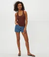 Michael Stars Cher Ribbed Scoop Neck Tank