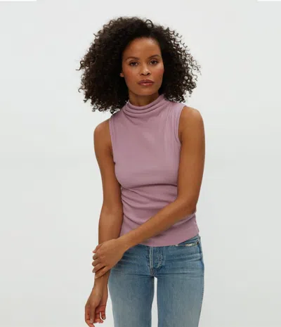 Michael Stars Chiara Drape Neck Tank In Sachet