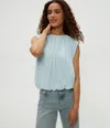 Michael Stars Cindy Bubble Top In Fountain