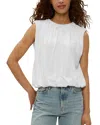 Michael Stars Cindy Bubble Top In White