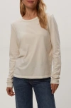 Michael Stars Clarissa Long Sleeve Cotton T-shirt In Neutral