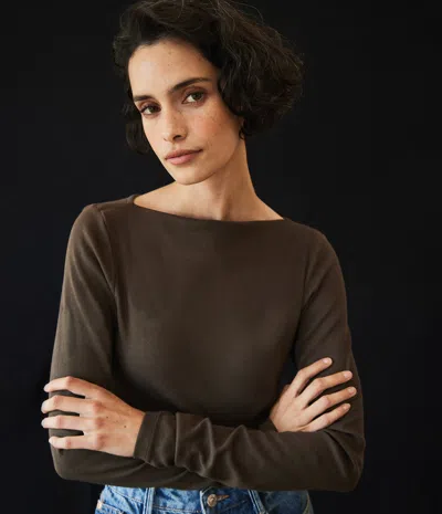 Michael Stars Clarke Ruched Tee In Java